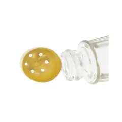 Winco Glass Tower Shaker with Gold Top, 1 oz - Pack of 12