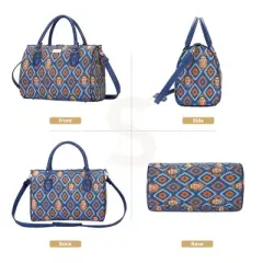 Signare USA Frida Kahlo Icon Blue Travel Bag