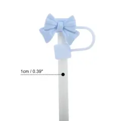 Unique Bargains Bow Straw Cover Cap 4 Pcs