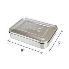 LunchBots Large Trio Stainless Steel Bento Box