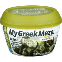 Palirria My Greek Meze Dolma Vine Leaves Stuffed with Rice and Dill - Case of 6 - 10 oz