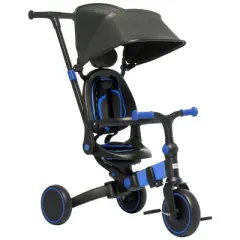 Yinvani Blue Aluminum Alloy 3-in-1 Baby Stroller