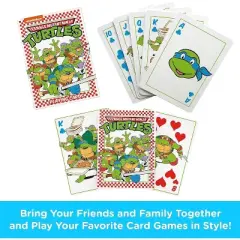 Aquarius Puzzles Teenage Mutant Ninje Turtles Pizza Playing Cards