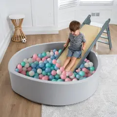 Avenlur Large Foam Ball Pit with 400 Balls - Slide Not Included