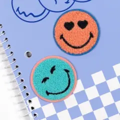 Yoobi SmileyWorld 2pk Sticker Patches Smiley, School Supplies