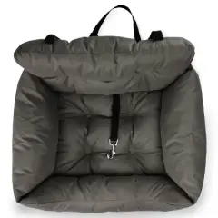 Precious Tails Chew and Water Resistant Travel Dog Bed - Gray