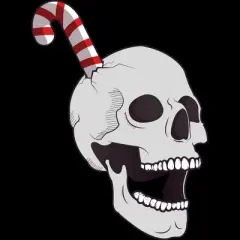 Women's Design By Humans Christmas skull By AllenStudio Racerback Tank Top