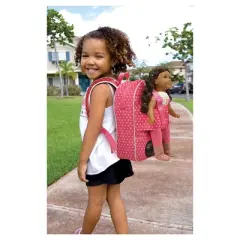 Badger Basket Doll Travel Backpack with Plush Friend Compartment - Star Pattern