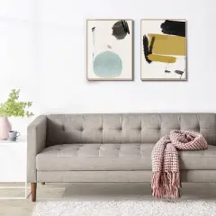 73" Pascal Sofa Oatmeal - Zinus