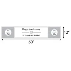 Big Dot of Happiness We Still Do - 25th Wedding Anniversary Party Decorations Party Banner