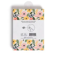 U Brands 6ct Round Glass Magnets - Precious Petals: Strong Fridge & Locker Accessories, Multi-Colored, 600Gs Capacity