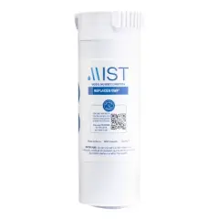 Mist GE XWF Compatible with GE XWF, WR17X30702, GBE21, GDE21, GDE25 Refrigerator Water Filter (2pk): XWFE Filter, Carbon, White