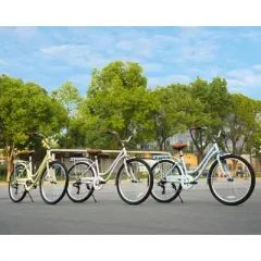 HILAND Breeze 26 Inch Women&rsquo;s Cruiser Bike, 7 Speed City Bicycle with Rear Rack, Fenders &ndash; Comfortable Urban Commuter