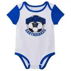 MLS San Jose Earthquakes Infant Boys' 3pk Bodysuit