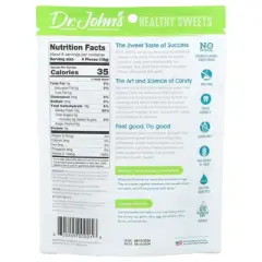 Dr. John's Healthy Sweets Creamsicle Swirl Hard Candy, Blackberry, Blue Raspberry, Orange, Peach, & Strawberry, Sugar Free, 3.85 oz (109 g)