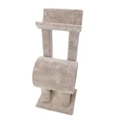 Beatrise Pet Products Kitty Tunnel with Perch Cat Activity Center - 48"