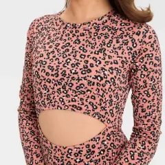 Girls' Leopard Spots One Piece Rash Guard - art class&trade;