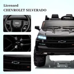 Licensed Chevrolet Silverado Kids Electric Vehicle | 24V 2-Seater Ride-On Toy with Remote Control