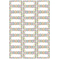 Ashley Productions Magnetic Die-Cut Small Foam Nameplates & Labels, Confetti, 30 Per Pack, 3 Packs