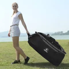 140L Foldable Duffle Bag with Wheels, Large Travel Duffel Bag
