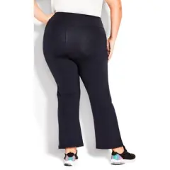Women's Plus Size Pima Bootleg Legging Navy - average | AVENUE LEISURE