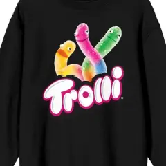 Trolli Gummy Worms Men's Black Sweatshirt