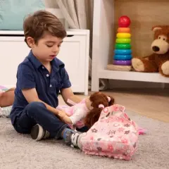 Melissa & Doug Mine to Love Doll Diaper Changing Set With Bag, Wipes, Accessories (7pc)