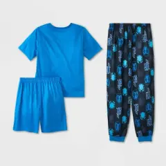 Boys' Blue Beetle 3pc Pajama Set - Blue