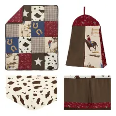 Sweet Jojo Designs Boy or Girl Gender Neutral Unisex Baby Crib Bedding Set - 4pc