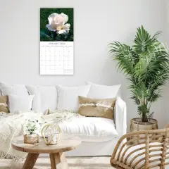 2026 Square Wall Calendar, Roses, 16-Month Floral Theme with 180 Reminder Stickers (12x12 In)