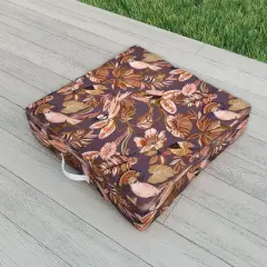 Marta Barragan Camarasa 2Pink tropical birds landscape Outdoor Floor Cushion - Deny Designs