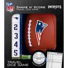 MasterPieces Officially Licsenced NFL New England Patriots Shake N' Score Dice Game for Age 6 and Up