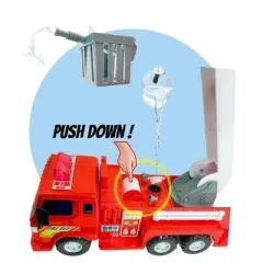 Big Daddy &ndash; Friction Powered Fire Fighting Rescuing Toy Truck with Extendable and Active Water Hose