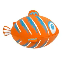Swim Central 27" Inflatable Fish Shaped Swimming Pool Ball - Orange/Blue