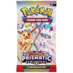 Pokemon SV8.5 Scarlet and Violet Prismatic Evolutions Booster Pack | Eevee and Sylveon