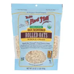 Bob's Red Mill Organic Old Fashioned Rolled Oats Whole Grain - Case of 4/16 oz