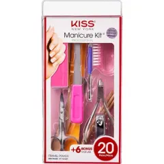 KISS Products All-in-One Professional Nail Salon DIY Travel Manicure Kit - 20pc