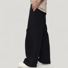 Anna-Kaci Active Men's Wide Leg Relaxed Fit Drawstring Waist Casual Sweatpants