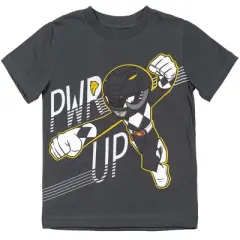 Power Rangers Little Boys 4 Pack Graphic T-Shirt Blue/Red/Grey/Black 