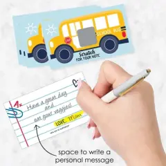 Big Dot of Happiness Back to School - First Day of School Kids Lunch Box Notes - Scratch Off Cards - 22 Count
