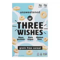 Three Wishes Unsweetened Grain Free Cereal - Case of 6/8.6 oz