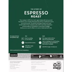 Starbucks Espresso Roast Coffee Pods - 22ct