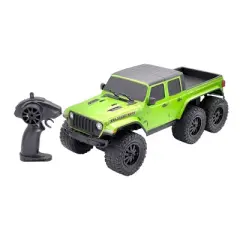 Hyper RC 6-Wheel Jeep Gladiator - 1:10 Scale: Remote Control Truck with USB Rechargeable Battery & Light Up Features