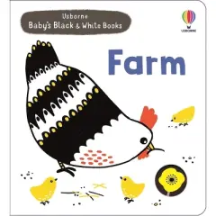 Baby's Black and White Books Farm - by  Mary Cartwright (Board Book)