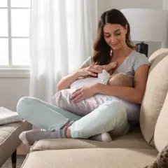 Boppy Original Support Nursing Pillow Cover - Pink Unicorns and Castles