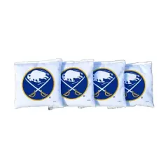 NHL Buffalo Sabres Corn-Filled Cornhole Bags White - 4pk