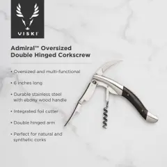 Viski Oversized Double Hinged Corkscrew