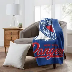 NHL NY Rangers 50 x 60 Raschel Throw Blanket