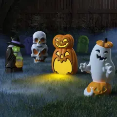 22" Light and Sound Pumpkin Jacks Outdoor Halloween Decorative Prop - Hyde and EEK! Boutique&trade;: Battery-Powered