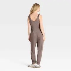 Knit Maternity Jumpsuit - Isabel Maternity by Ingrid & Isabel&trade; Taupe
